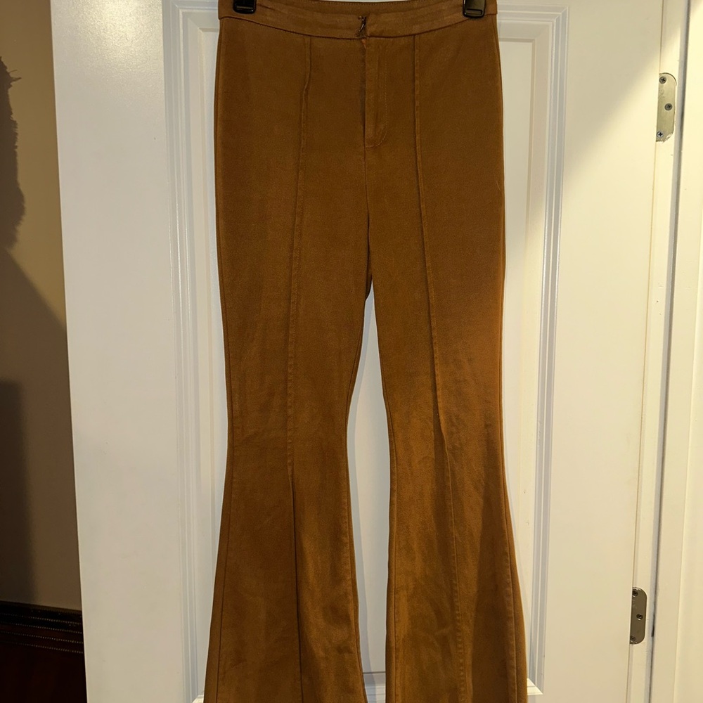 Brown/Tan Flared Pants